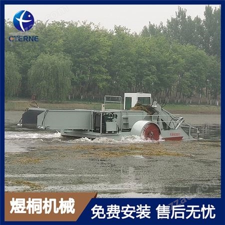 阳江河道水草清理保洁船 自动水葫芦清理船 小割草船价格