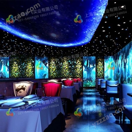上海争飞全息3D/4D全息音乐餐厅 全景KTV 沉浸式投影 5D光影投影餐厅设备价格方案
