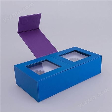 跨境 鹿西包装批发 定制个性翻盖吸铁保健品纸盒可透视直供礼品盒