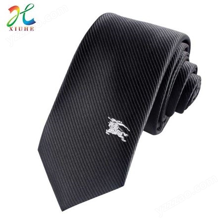 厂家定制商务领带 4S店房地产logo标记保安校服 领带定做
