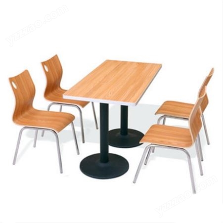 厂家批发食堂餐桌   不锈钢盘 溢彩家具 肯德基小吃店餐厅一桌两椅四椅分体快餐桌椅组合 TM-004分体桌椅钢木家具