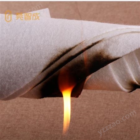 阻燃无纺布 环保白色防火涤纶针刺阻燃无纺布 1633标准