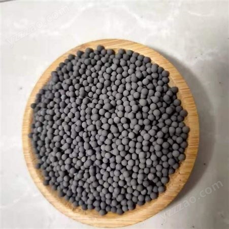 1-10mm去除水中杂质重金属黑色陶粒 净水活性炭陶瓷球  麦饭石球