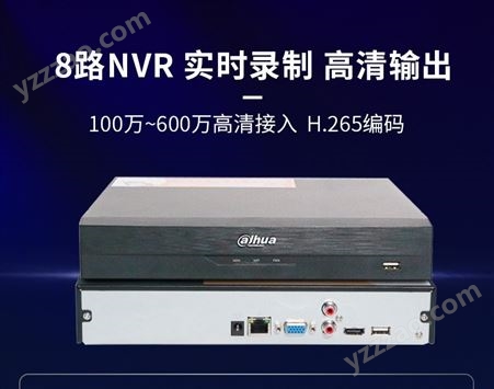 大华硬盘录像机8路DH-NVR2108HS-HDS3单盘支持8T