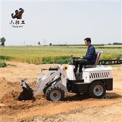 景鑫dc-11养牛场小型四驱铲车 工地无烟电动装载机