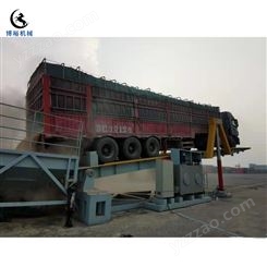 无基坑后翻式卸车机  80吨自动化卸货平台  济南博裕  定制