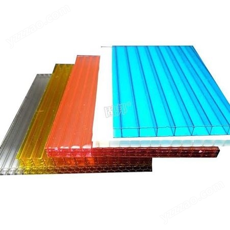 pc阳光板，透明中空阳光板，6mm透明中空板材、隔热透明、挡雨采光板 防紫外线耐用塑料板，佛山阳光板