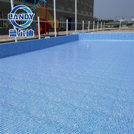 厂家供应PVC泳池胶膜 代替瓷砖马赛克 工期短易安装无毒 蓝尔迪原厂供应