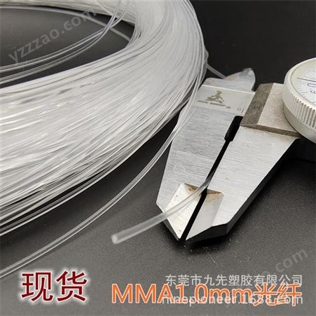 塑胶通体LED光纤条 音箱汽车数码产品用超亮MMA软光纤 1mm侧发光