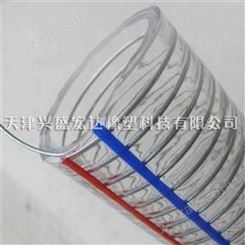 主营螺旋钢丝管 透明PVC钢丝管 硅胶耐低温钢丝管生产厂家