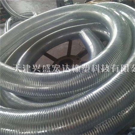 天津兴盛pvc钢丝软管加厚耐油塑料钢丝管生产厂家