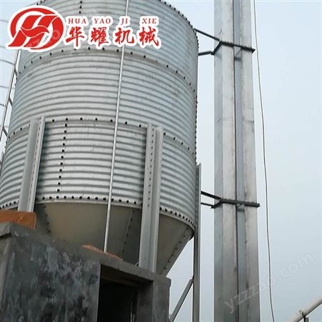 厂家销售镀锌板料塔养殖用饲料塔镀锌板散装饲料储料塔