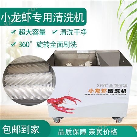 小龙虾清洗机 创达 小型洗虾机 饭店自动洗虾设备