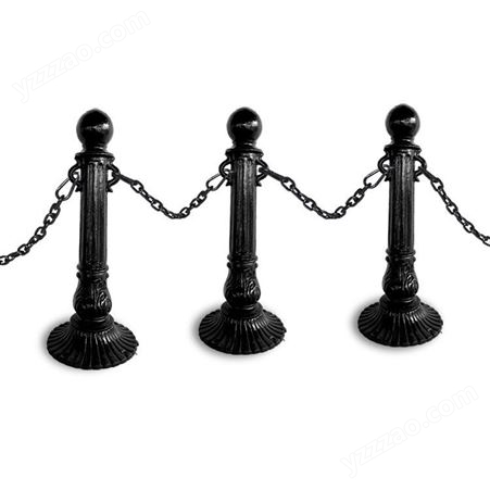 普罗盾 铸铁锁链隔离桩 马路止车柱子 铸铁罗马立柱定制