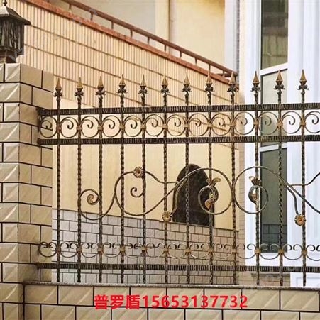 普罗盾 铁艺护栏 花式铁艺围栏 室外围墙铸铁栏杆