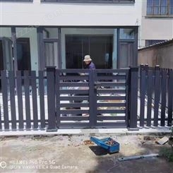 工匠 铝艺栅栏小门 深灰色氟碳漆 款式厂家定制 铝艺围墙小门