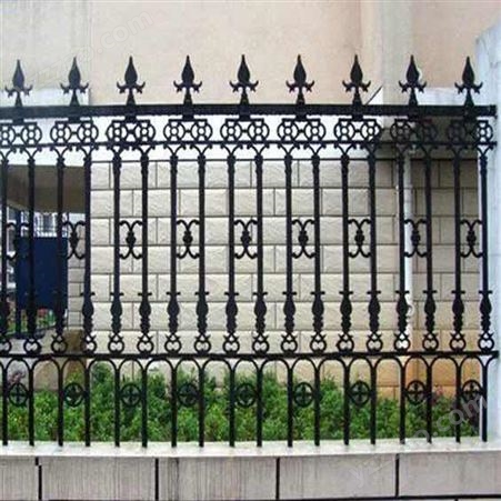 小区围墙铁艺护栏 欧式铸铁围栏 别墅厂区围墙铸铁护栏 普罗盾