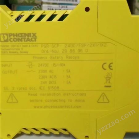 现货2963912菲尼克斯安全继电器PSR-SCP- 24UC/ESAM4/8X1/1X2