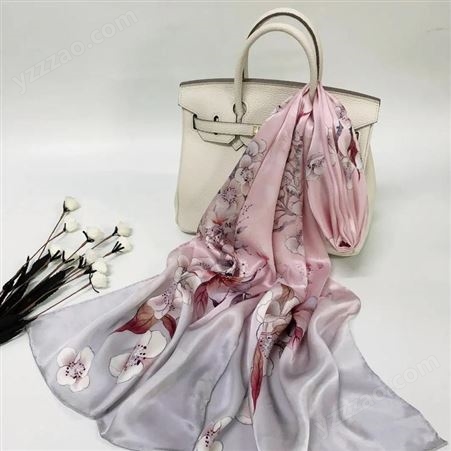 真丝丝巾的价位真丝丝巾品牌介绍千款花型越缇美
