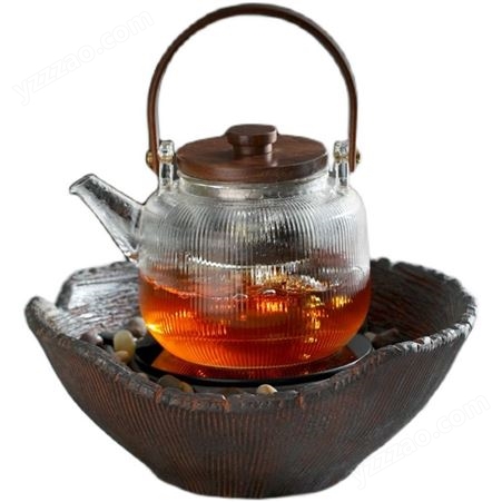 复古电陶炉小型家用日式煮茶器套装耐热玻璃茶壶专用小茶炉烧水壶