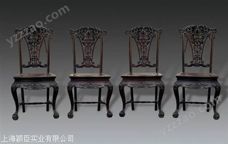 上海老红木靠背椅回收/红木太师椅/红木凳子收购