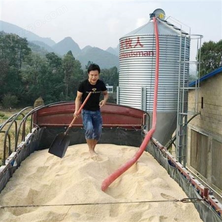 蒙阴县吸玉米机 晒场粮食装车抽粮机 软管式吸谷机视频