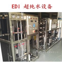 2t/hEDI超纯水设备 双机反渗透加EDI水处理机 小型纯水机