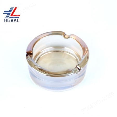 温州上海 江苏玻璃烟灰缸电镀加工 琥珀色 琥珀珠光色PVD镀膜加工