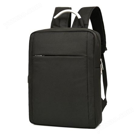 跨境批发定制logo双肩包男休闲电脑商务背包铝把旅行大容量书包