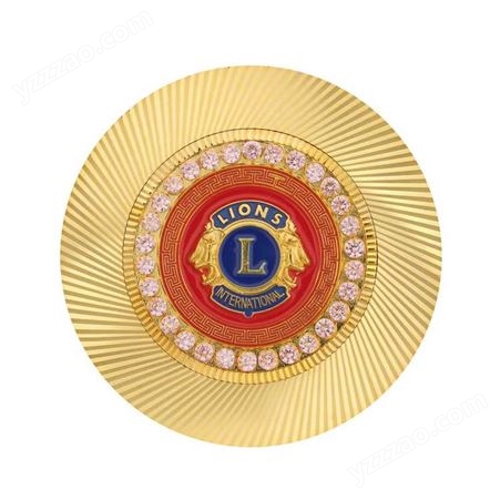 定制金属标牌狮子会车标订做精品纪念币制作企业徽标定做