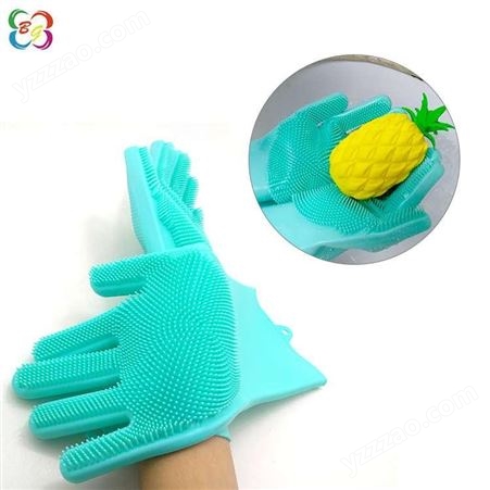 硅胶手套长款博高硅胶多功能家务清洁手套生产厂家