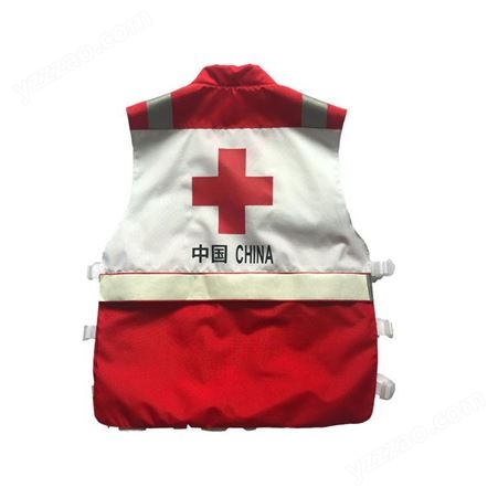 汛辰消防救援装备高密度提格牛津红十字会救援马甲应急救援金色反光坎肩