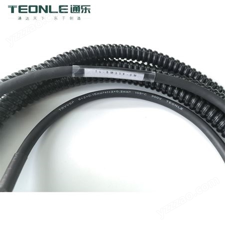 15孔航空插头金属波纹管 线缆TRVVSP6*2*0.15组合线缆
