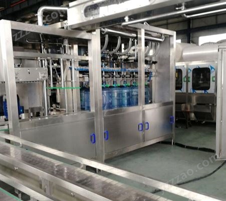 18.9L大桶纯净水生产线 时产600桶桶装水制水设备河南工厂
