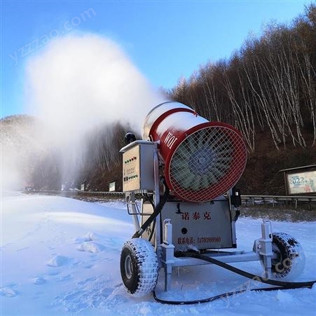 自带水泵发电机方便快捷国产移动式车载造雪机厂家诺泰克