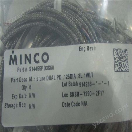 部分型号有库存MINCO电阻、MINCO电阻器、MINCO温度探头