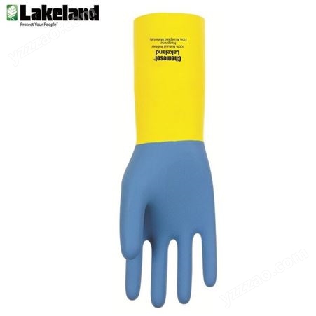 雷克兰ECR27F工业耐酸碱氯丁橡胶防化手套清洁防水橡胶手套