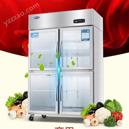 银都冷柜 JBL0630商用立式水果冷藏展示柜 双门冷藏冰箱冷柜