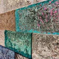 芭莎建材 水晶玻璃砖 各种纹理水晶砖 实心玻璃砖玻璃砖隔断墙装饰