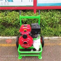 3寸汽油自吸泵 小型便携式抽水机 农田果园灌溉抽水泵