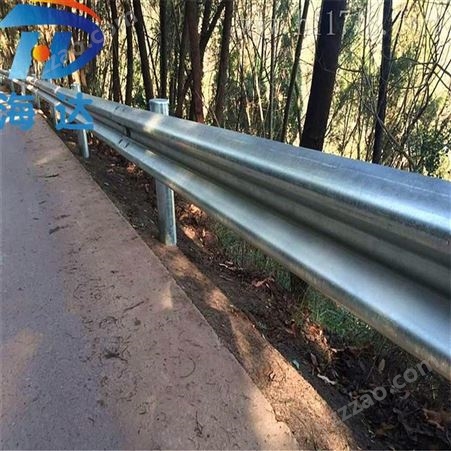 莆田高速公路护栏 海达交通路侧喷塑双波防撞栏价格报价