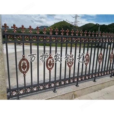 防护栏报价 喷塑铝艺护栏 围墙铝艺护栏安装 厂家定制