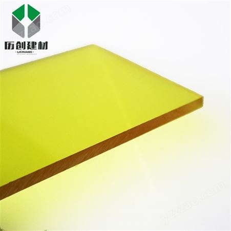 雕刻专用 黄色1mmPC实心板 有机玻璃板 聚碳酸酯板厂家 厂家直供 质保十年 多种颜色