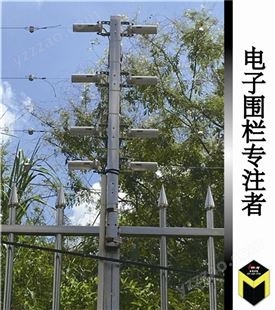 广东学校周界报警系统张力式电子围栏拉力探测器不带电的电子围栏
