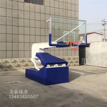 室外液压篮球架 可移动 表面做防腐处理 不易生锈