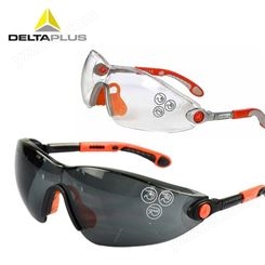 DELTAPLUS/代尔塔 101116/101120骑行防风沙防护眼镜防雾防紫外线PC防护眼镜
