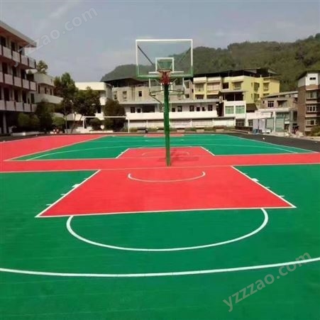 篮球场地施工 硅pu球场 学校网球场地翻新 不开裂无气泡