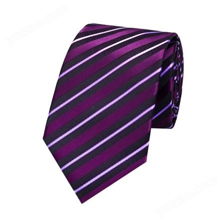 新款斜条纹真丝 男士正装商务时尚领带