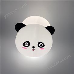 跨境新品硅胶拍拍灯卡通熊猫变色七彩小夜灯USB充电创意公仔玩偶