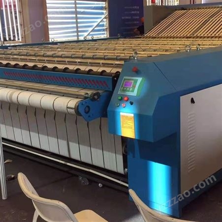 南宁桓宇洗涤设备销售五辊筒高速烫平机 高速熨平设备 送布折叠机和工业水洗机